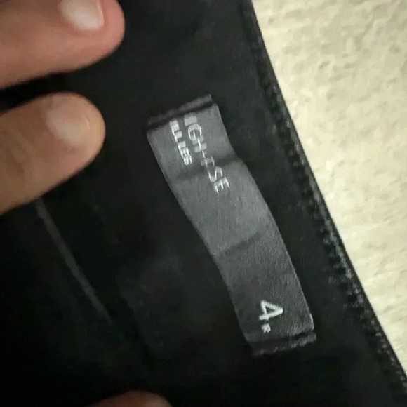 NWT J JILL High Rise Pants Black Size 4 Full Leg - Picture 9 of 11